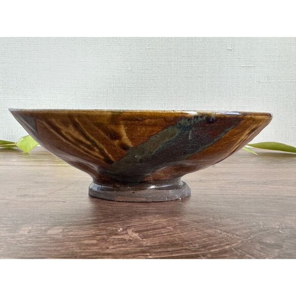 Handmade Pottery Bowl Signed Savage 2015 with Rich Earthy Glaze - Picture 8 of 9
